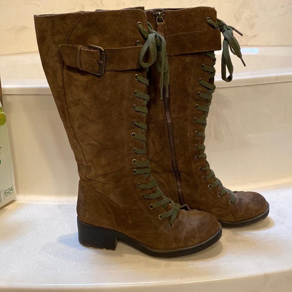 Nine West lace up combat boots